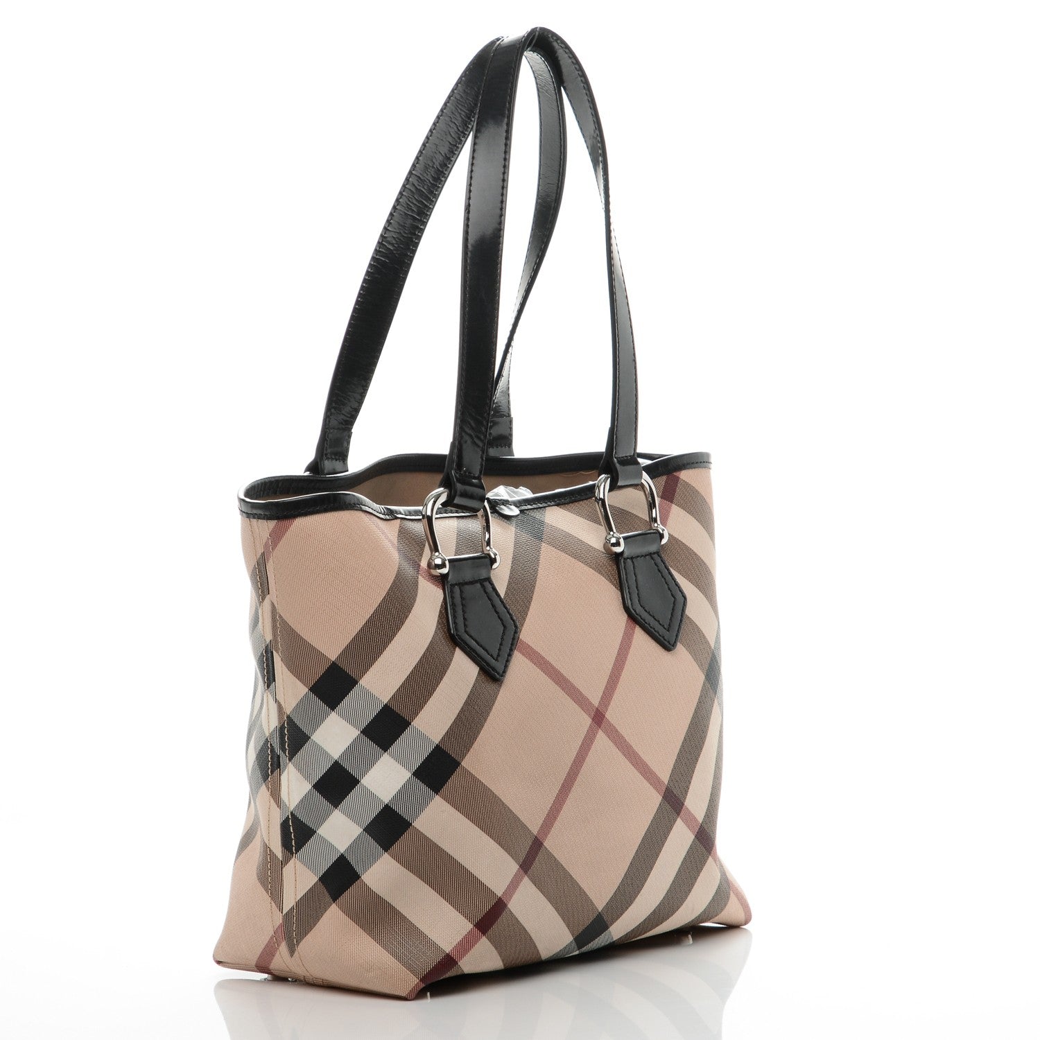 Burberry Nova Check Medium Tote Black 3 of 8