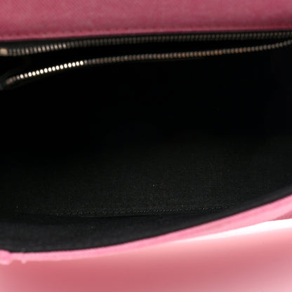 Balenciaga Washed Denim Small Hourglass Top Handle Bag Denim Pink 5 of 9