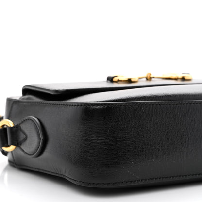 Gucci Textured Calfskin Small Horsebit 1955 Shoulder Bag Black 9 of 12