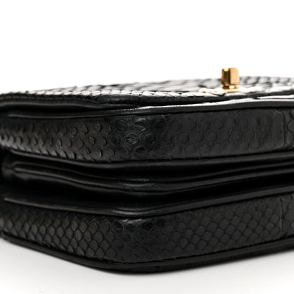 Chanel Snakeskin Quilted Mini Citizen Chic Flap Black 9 of 12