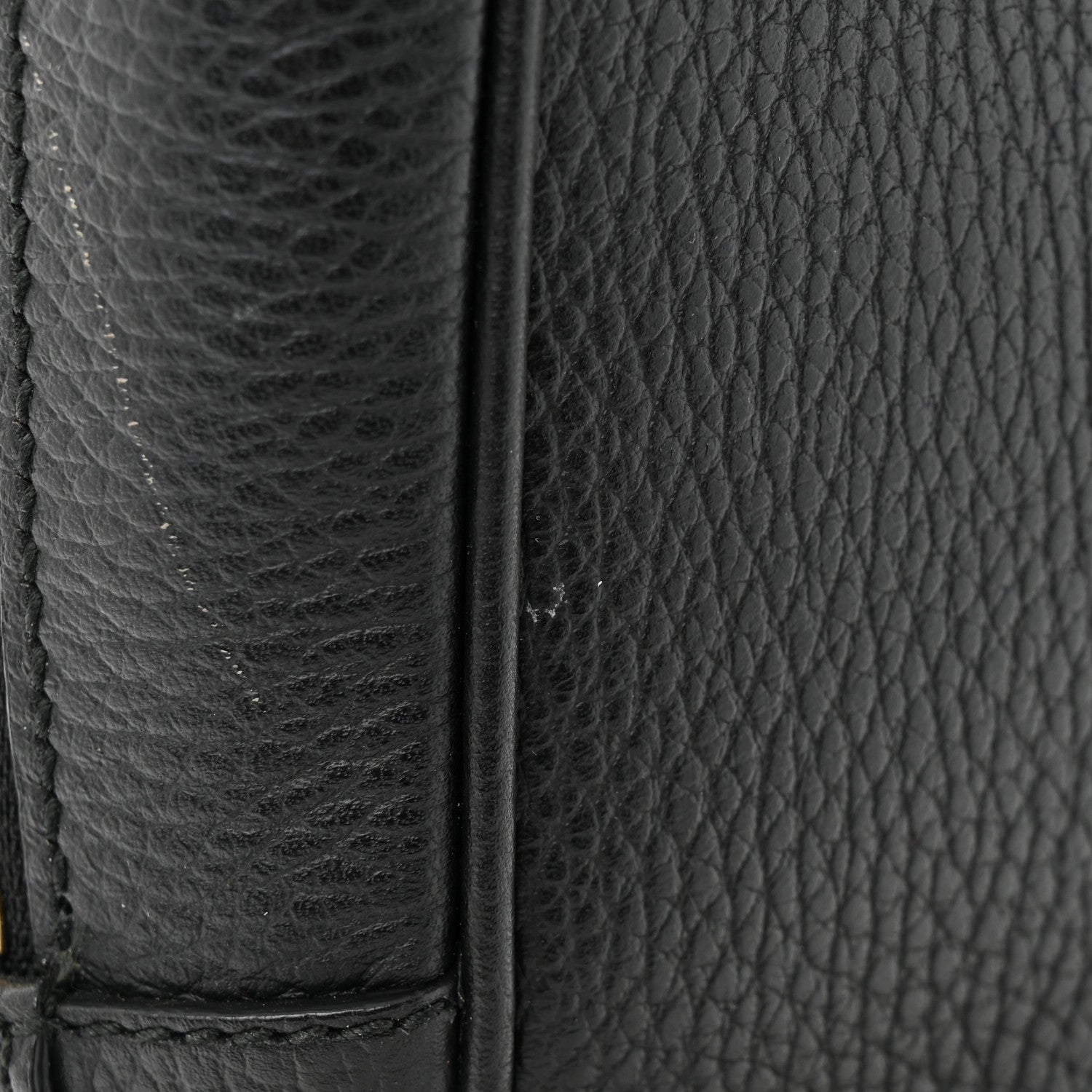 Gucci Pebbled Calfskin Soho Chain Backpack Black 12 of 17