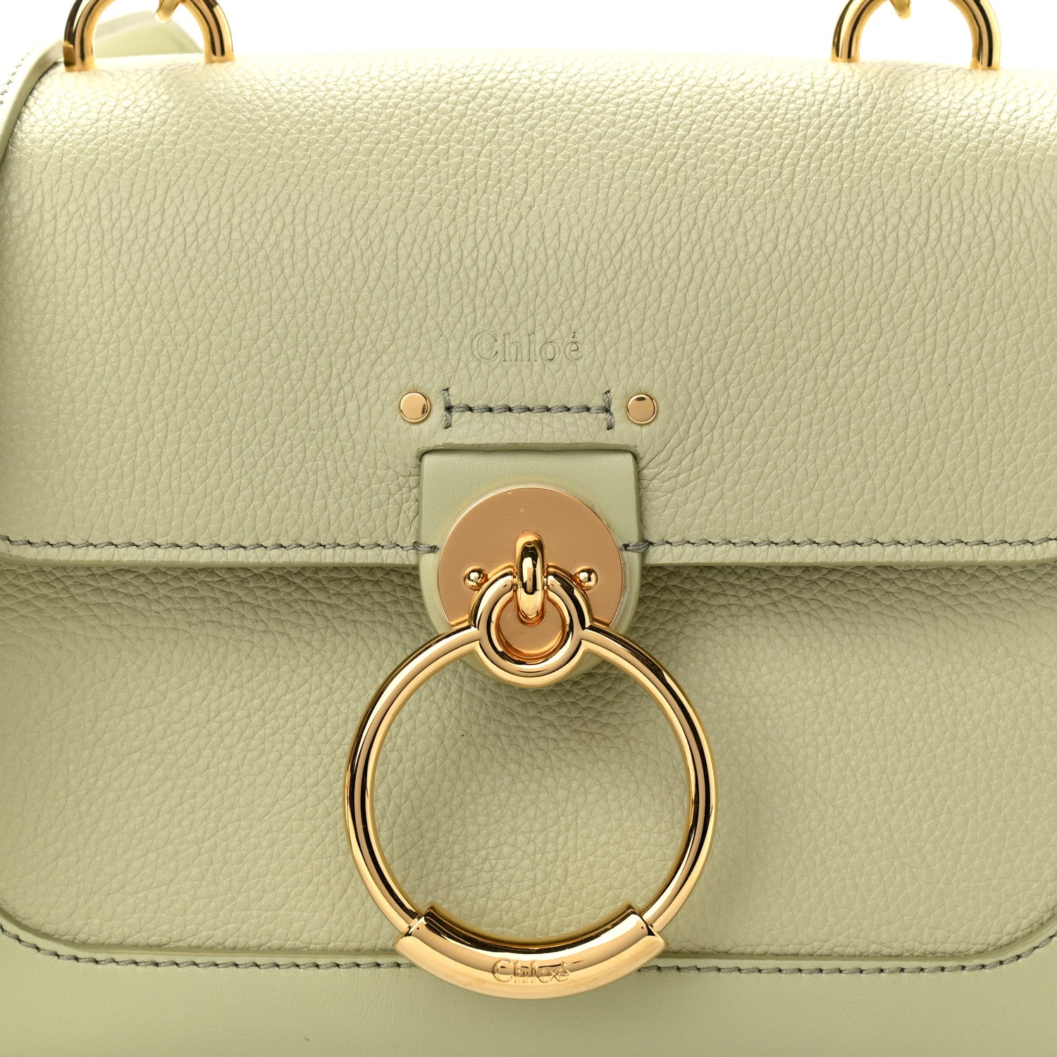 Chloe Calfskin Mini Tess Day Bag Light Eucalyptus 7 of 9