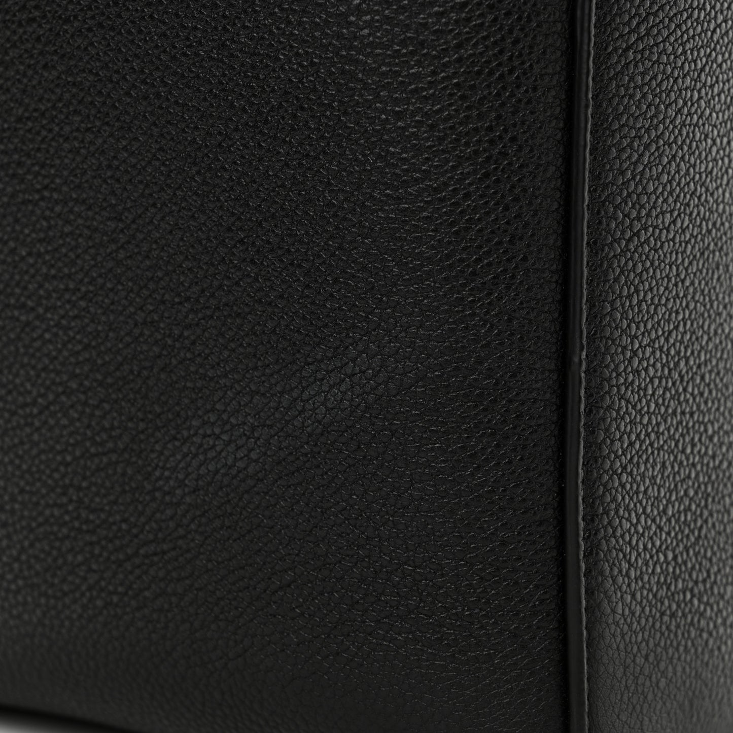 Soft Grained Calfskin Sangle Bucket Bag Black