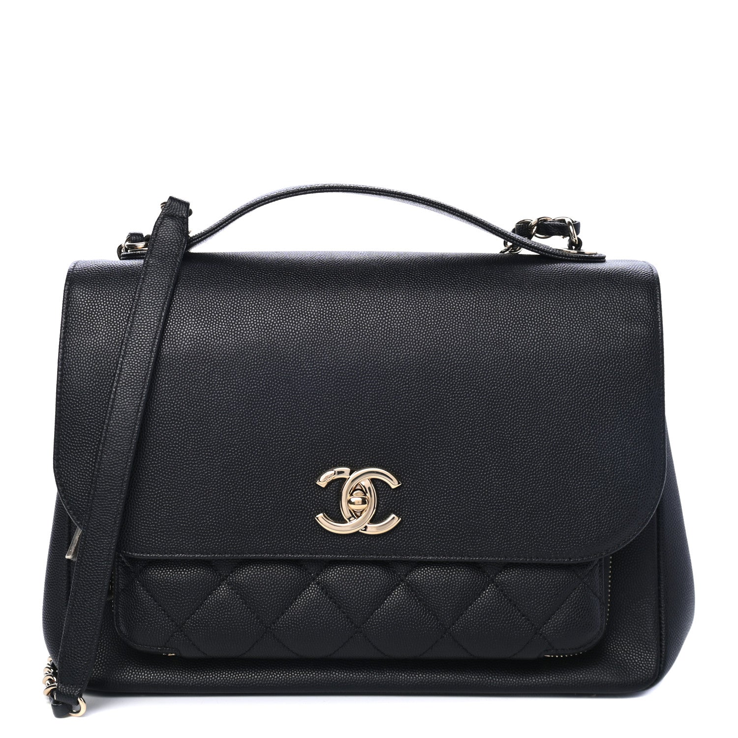 Chanel Caviar Quilted Large Business Affinity Flap Black 1 of 4