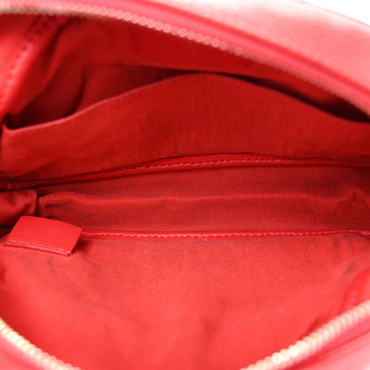 Chanel Caviar Quilted Double Zip Pouch Red 5 of 13