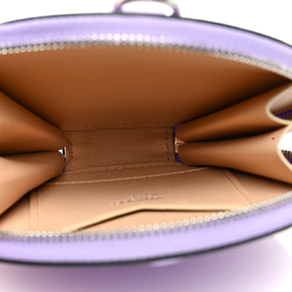 Moynat Reve Calfskin Zippy Wheel Coin Purse Lavander 5 of 7