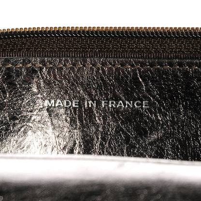 Chanel Aged Calfskin Quilted Reissue Wallet On Chain WOC Dark Silver 7 of 8