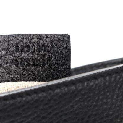 Gucci Pebbled Calfskin Small Soho Flap Crossbody Black 7 of 12