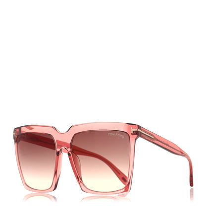 Tom Ford Acetate Polarized Sabrina Cat Eye Sunglasses TF764 Pink 1 of 8