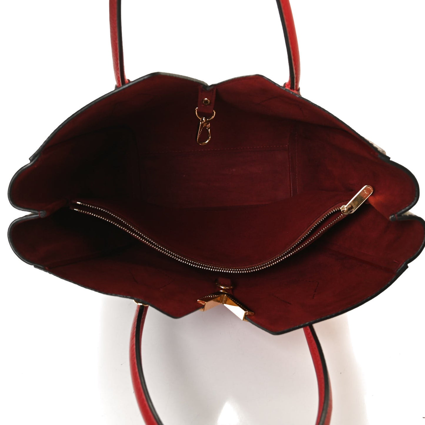 Calfskin Monogram Kimono Tote PM Cherry