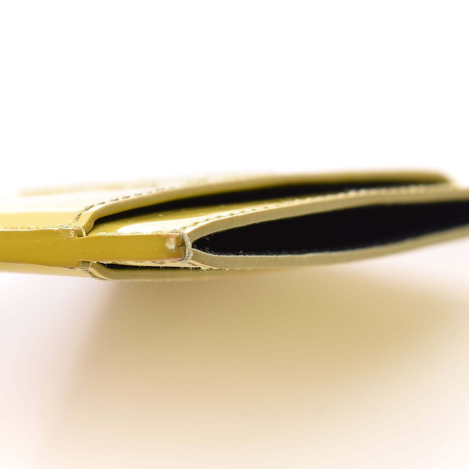 Saint Laurent Patent Belle De Jour Card Case Yellow 10 of 11