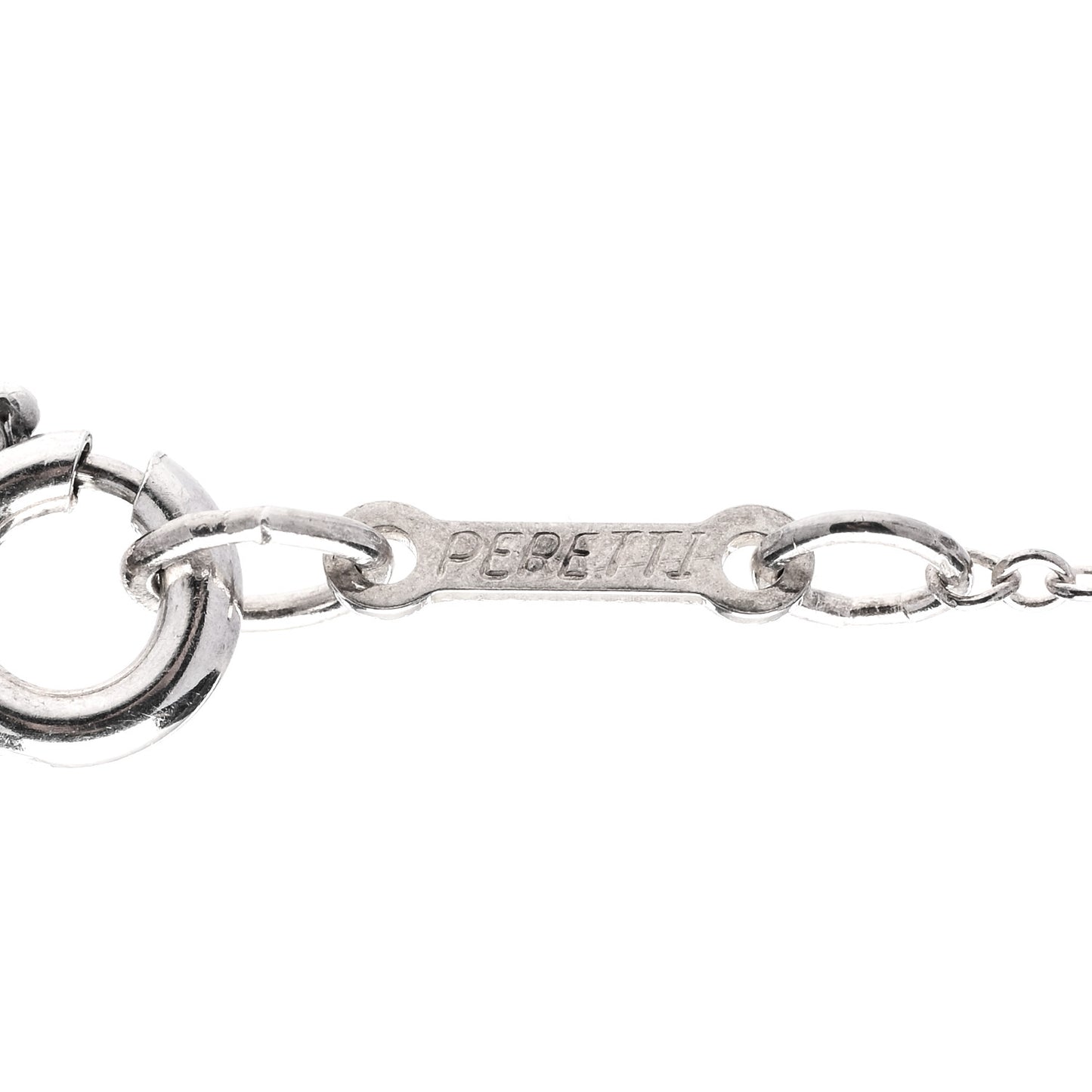 Sterling Silver Elsa Peretti Interlocking Ovals Pendant Necklace