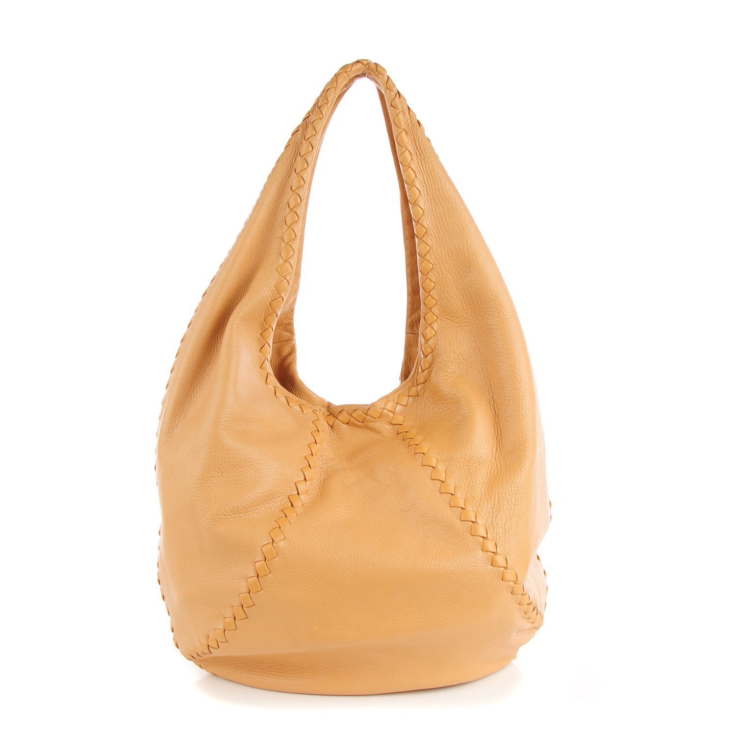 Cervo Deerskin Large Hobo Carmel