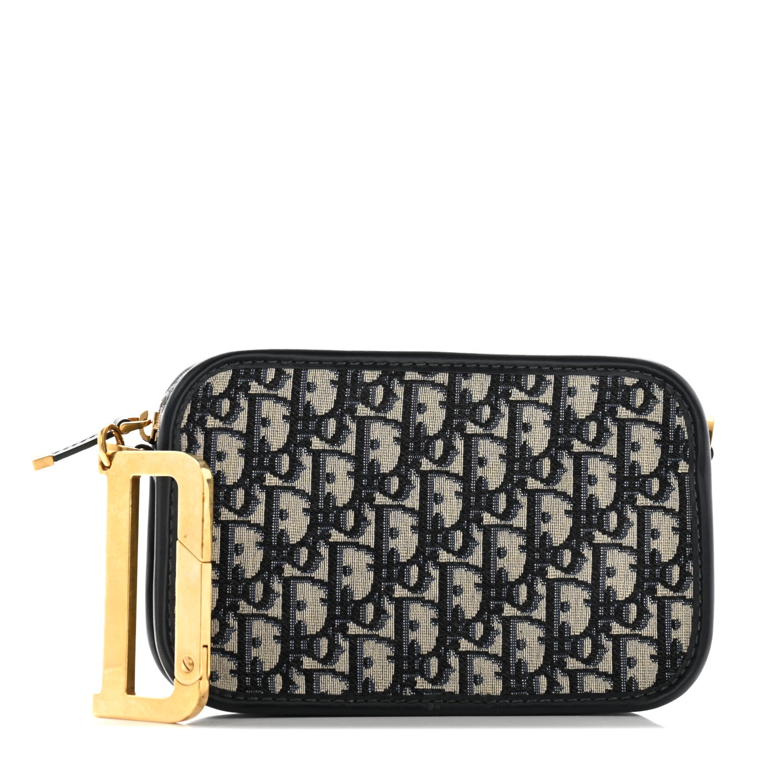 Christian Dior Oblique Diorquake Clutch Blue 1 of 8