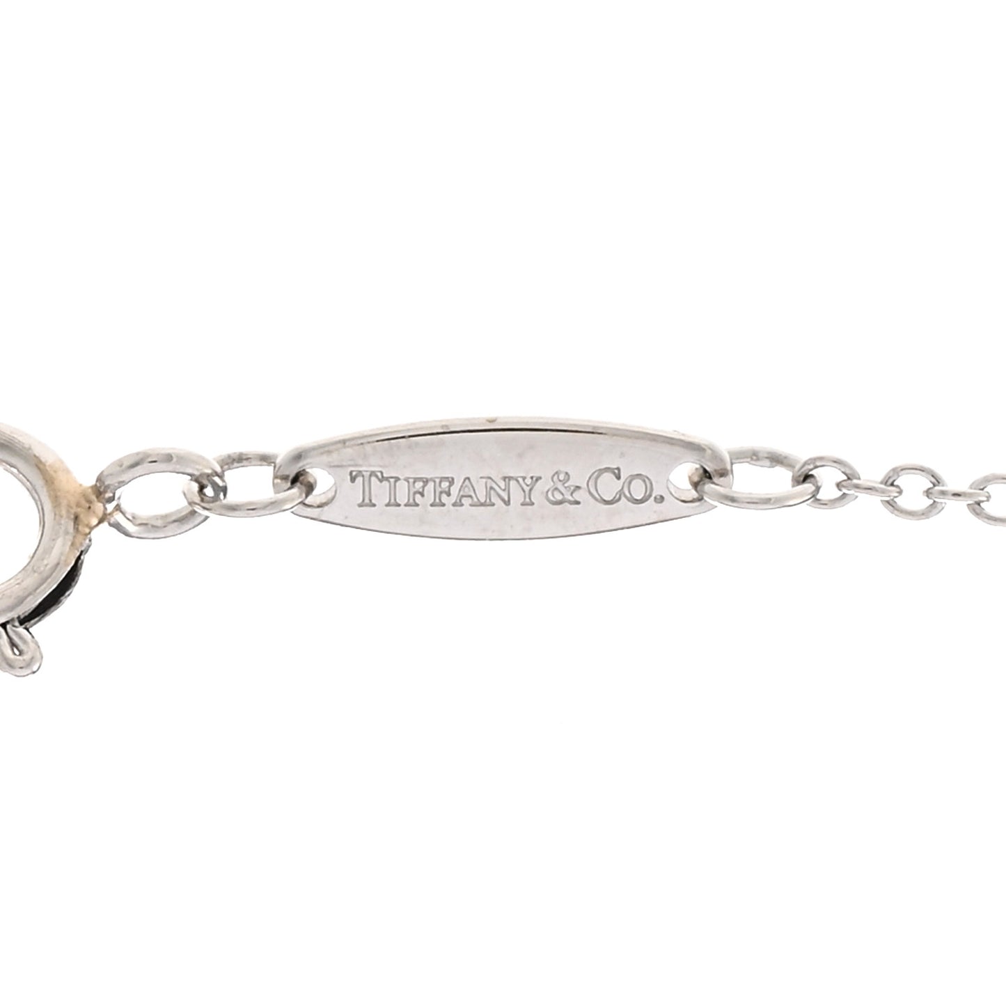 Platinum Diamond .17ct Elsa Peretti Diamonds By The Yard Pendant Necklace