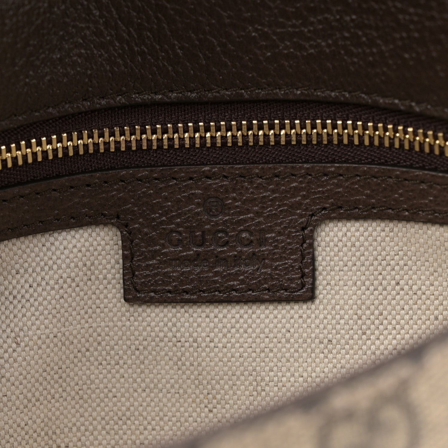 Gucci GG Supreme Monogram Textured Dollar Calfskin Blondie Chain Shoulder Flap Bag Beige Ebony New Acero 6 of 10