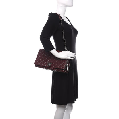 Chanel Goatskin Quilted Large City Rock Flap Burgundy 2 of 12