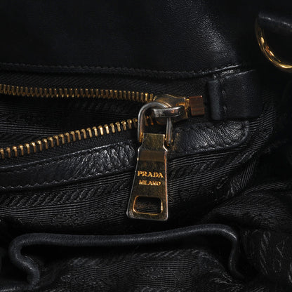 Prada Nappa Leather Gaufre Tote Nero Black 8 of 9