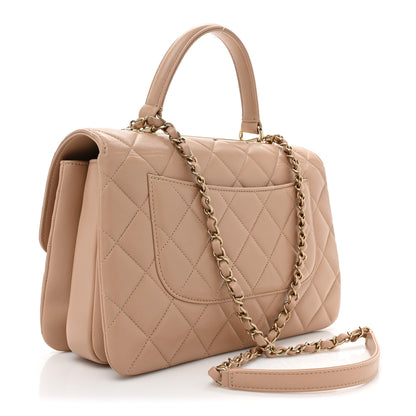 Chanel Lambskin Quilted Medium Trendy CC Flap Dual Handle Bag Beige 3 of 12
