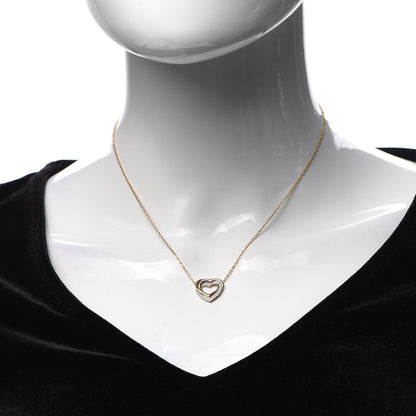 Cartier 18K Pink Yellow White Gold Diamond Trinity Heart Pendant Necklace 2 of 5