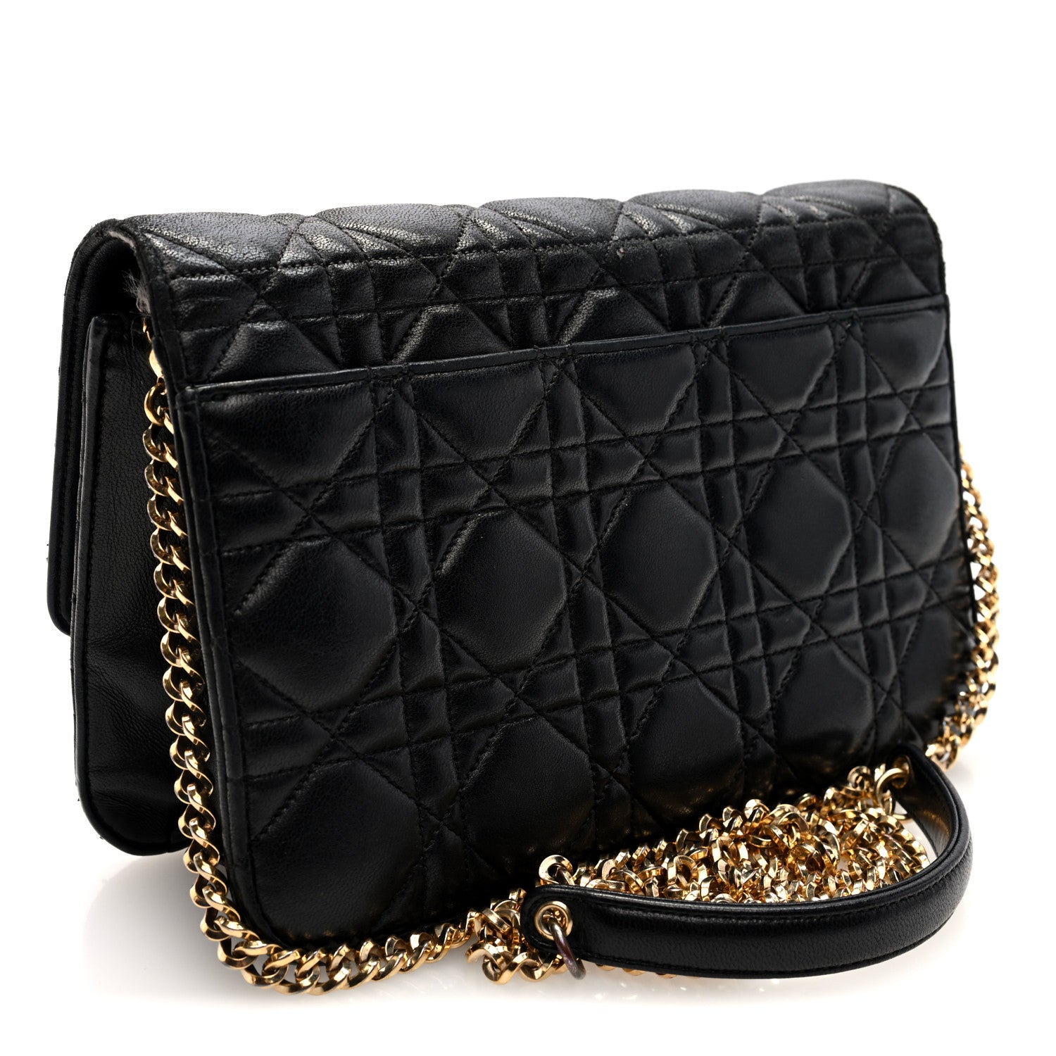 Christian Dior Lambskin Cannage Medium Miss Dior Flap Black 3 of 9