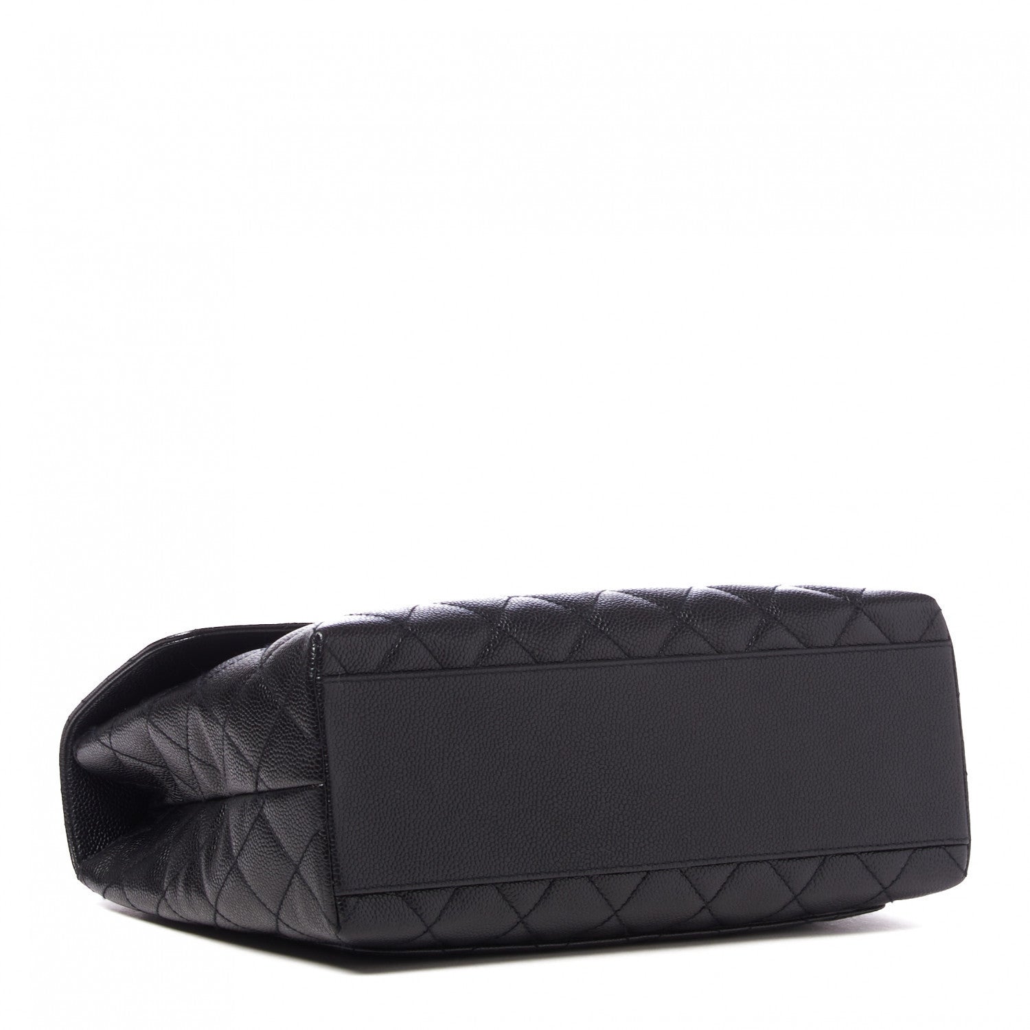 Chanel Caviar Quilted Jumbo Kelly Flap Black 3 of 8