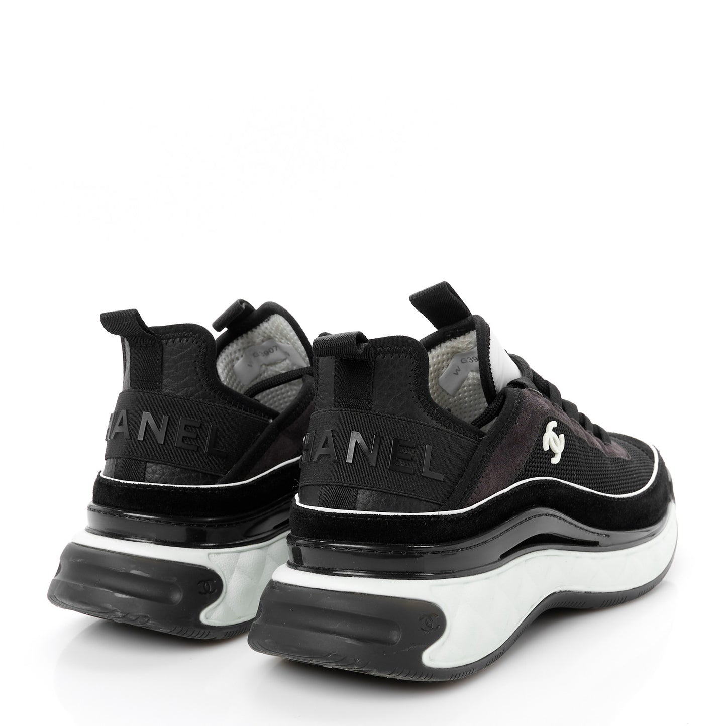 Fabric Suede CC Sneakers 39 Black Dark Grey