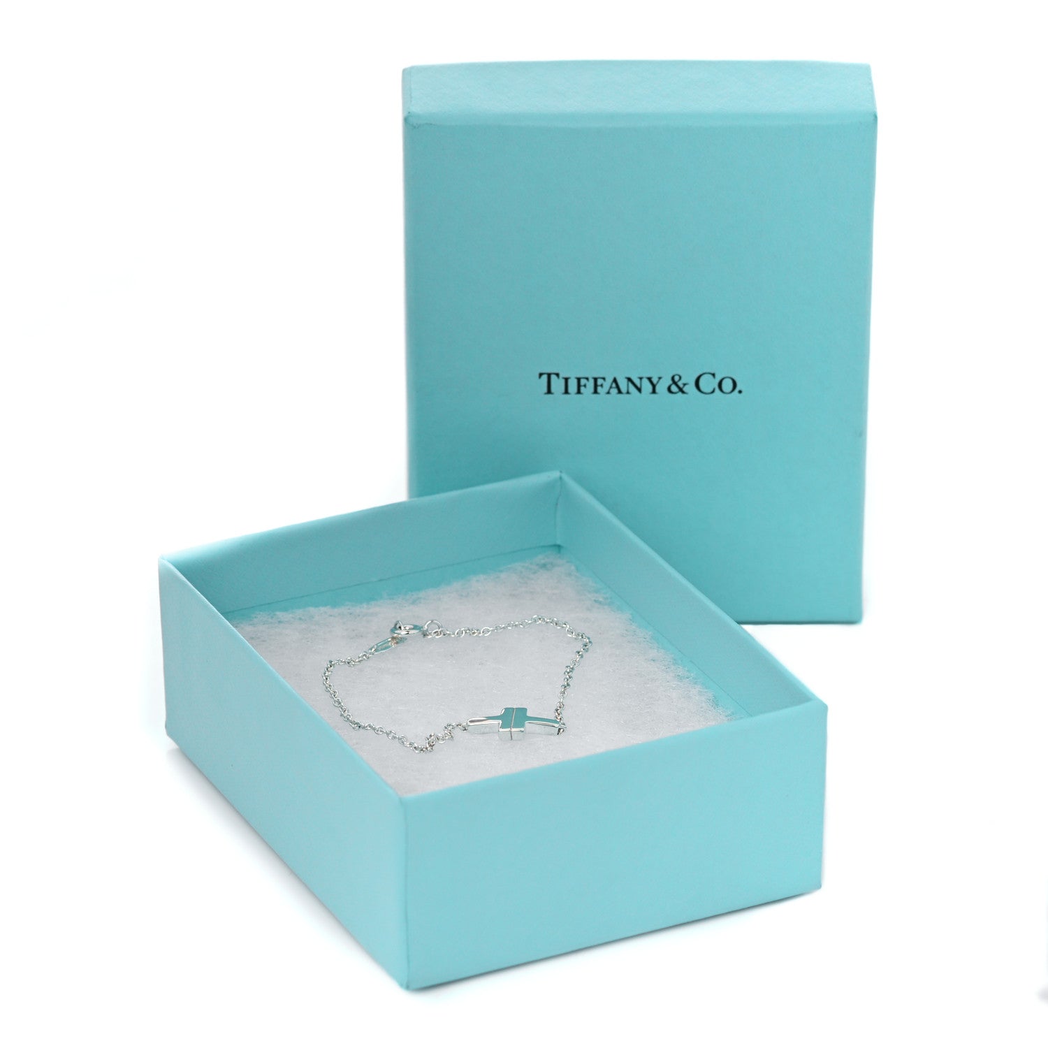 Tiffany Sterling Silver T Two Single Chain Bracelet 6 of 6