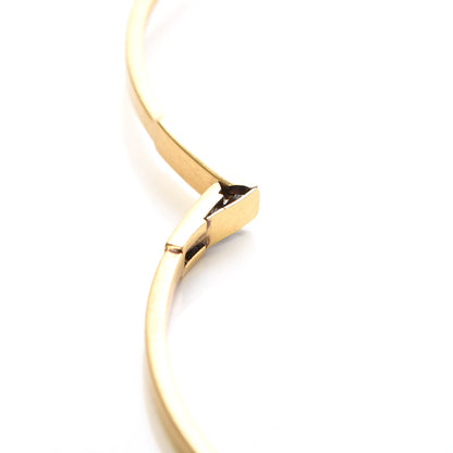 Christian Dior Metal J'Adior Logo Choker Necklace Antique Gold 3 of 4