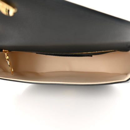 Louis Vuitton Grained Calfskin LV Pont 9 Soft MM Black 5 of 12