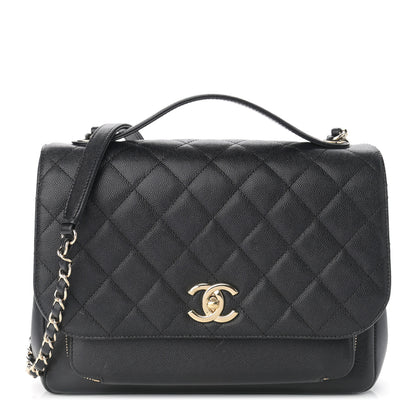 Chanel Caviar Quilted Large Business Affinity Flap Black 1 of 12