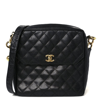 Chanel Caviar Quilted Flap Camera Case Black 1 of 11