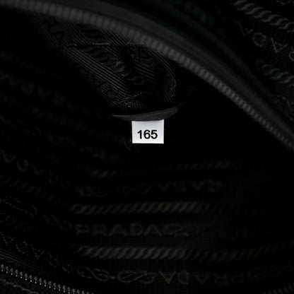 Prada Tessuto Nylon Saffiano Metal Triangle Logo Work Bag Black 8 of 11