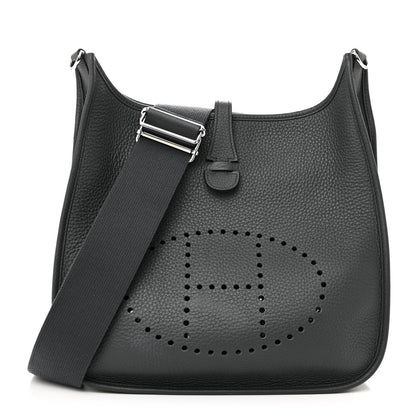 Hermes Taurillon Clemence Evelyne III PM Gris Misty 1 of 11