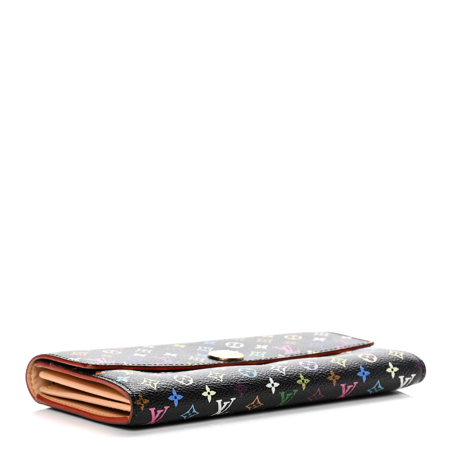 Louis Vuitton Monogram Multicolor Sarah Wallet Black 4 of 12