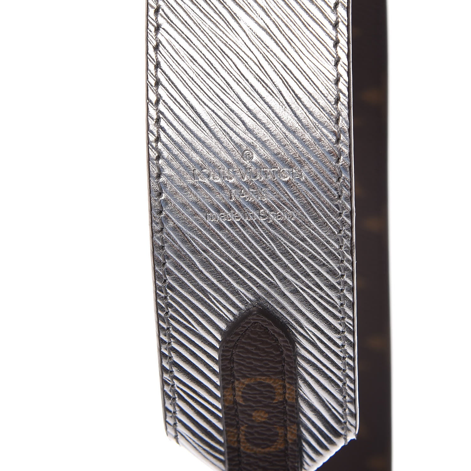 Louis Vuitton Epi Monogram Bandouliere Shoulder Strap Silver 4 of 5