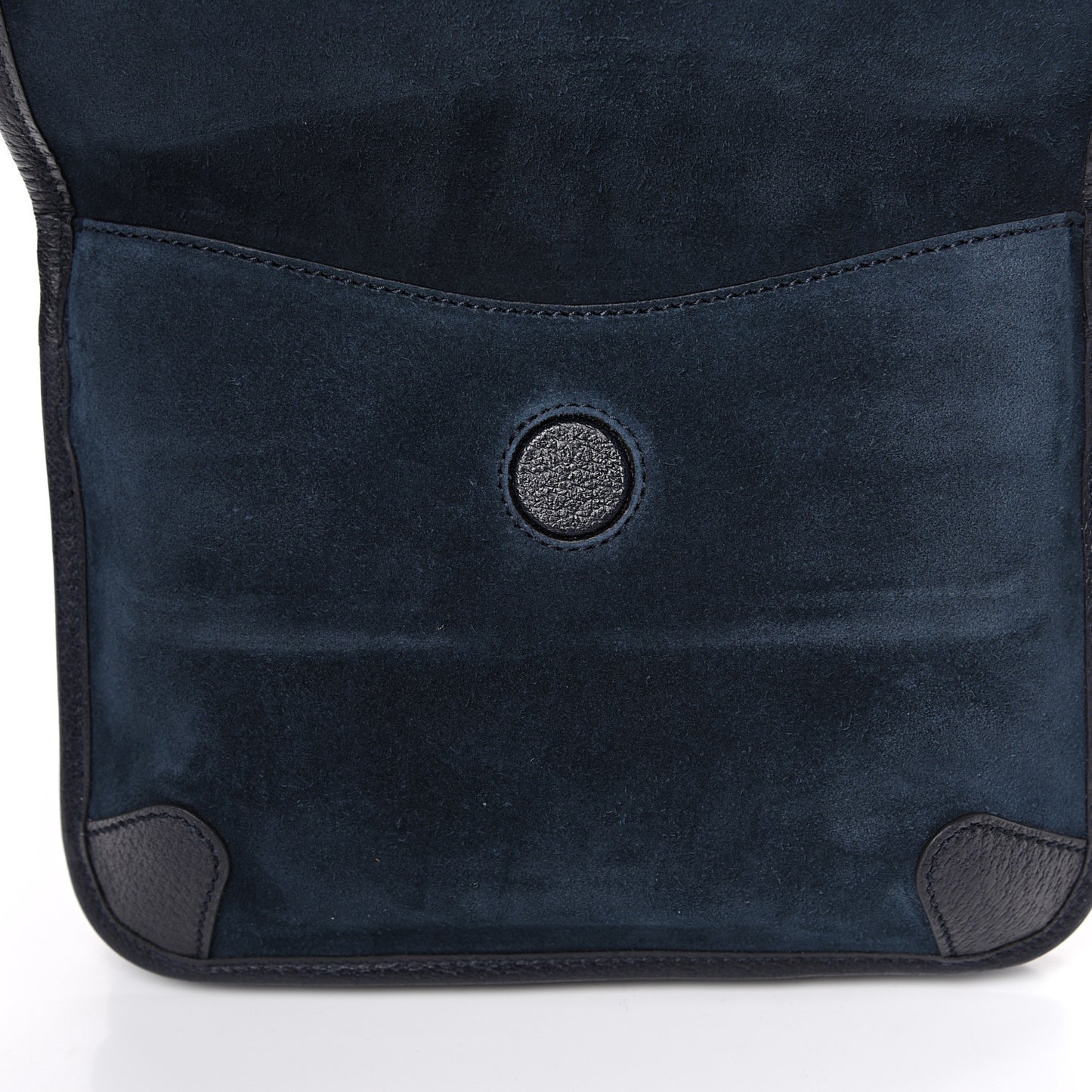 Suede Web Small Neo Vintage Double Flap Messenger Bag Blue