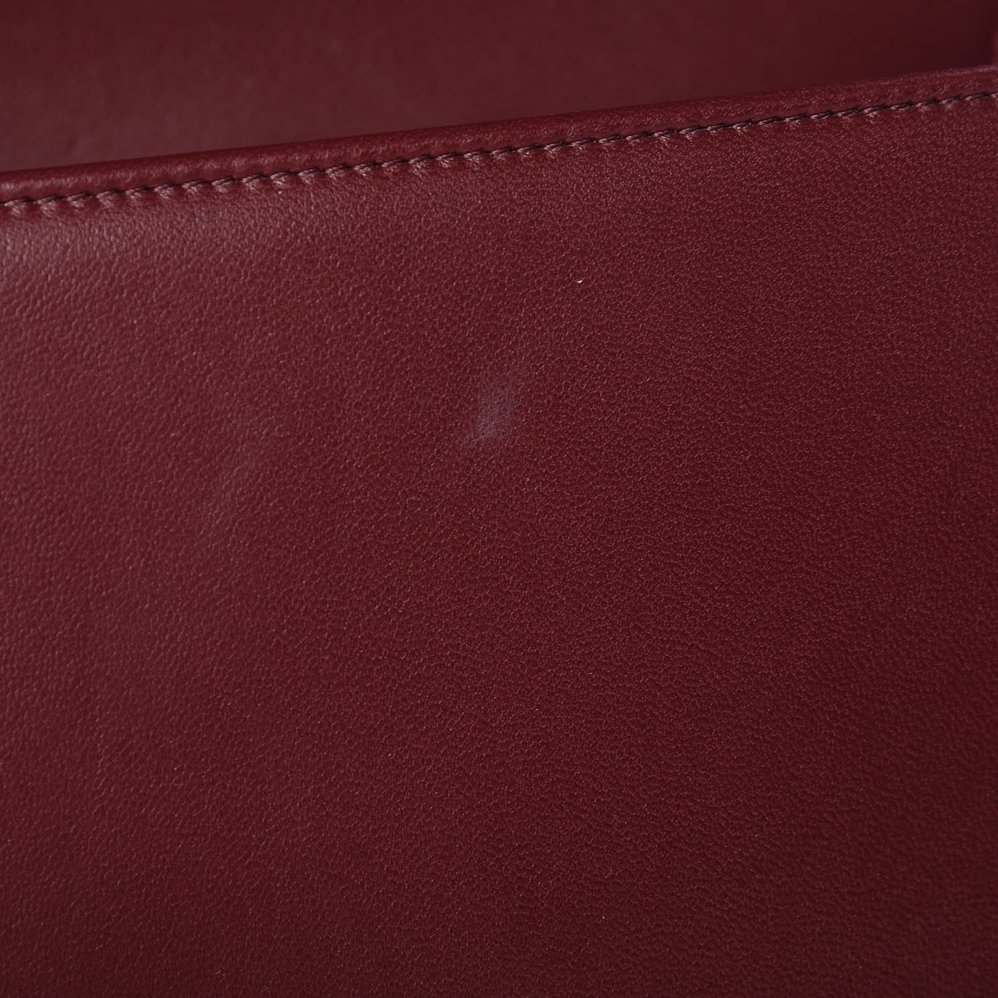 Velvet Chevron Quilted Medium Boy Flap Burgundy