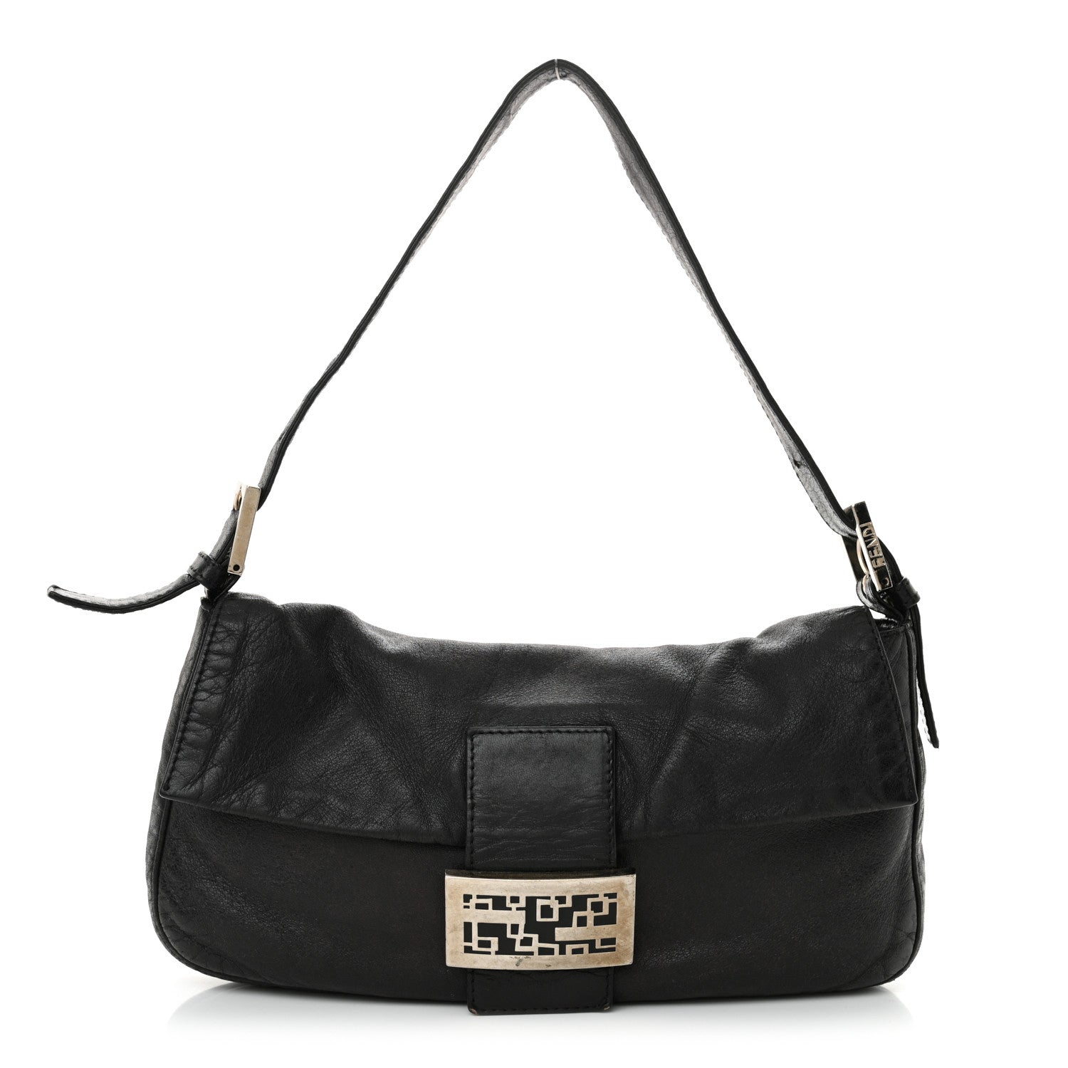 Fendi Calfskin Baguette Black 1 of 14