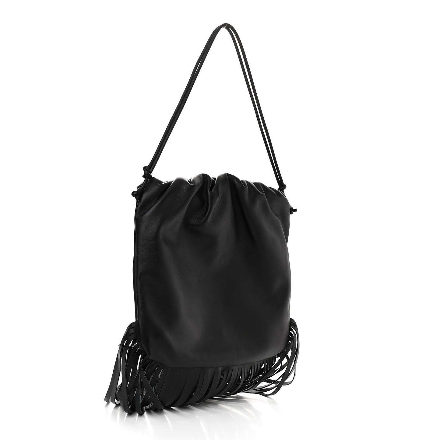 Nappa The Fringe Pouch Shoulder Bag Black
