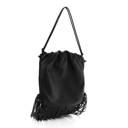 Bottega Veneta Nappa The Fringe Pouch Shoulder Bag Black 4 of 12