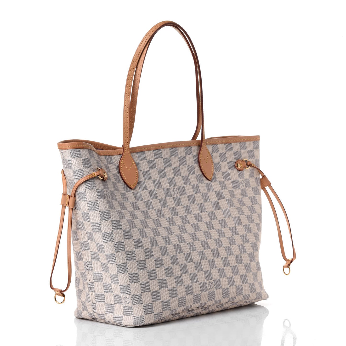 Damier Azur Neo Neverfull MM Rose Ballerine