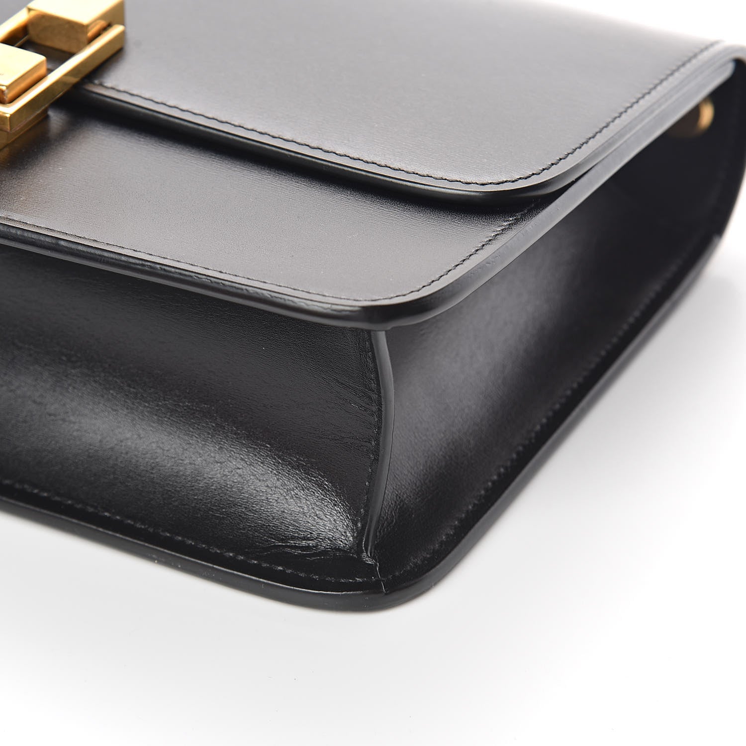 Saint Laurent Smooth Calfskin Carre Satchel Black 8 of 10