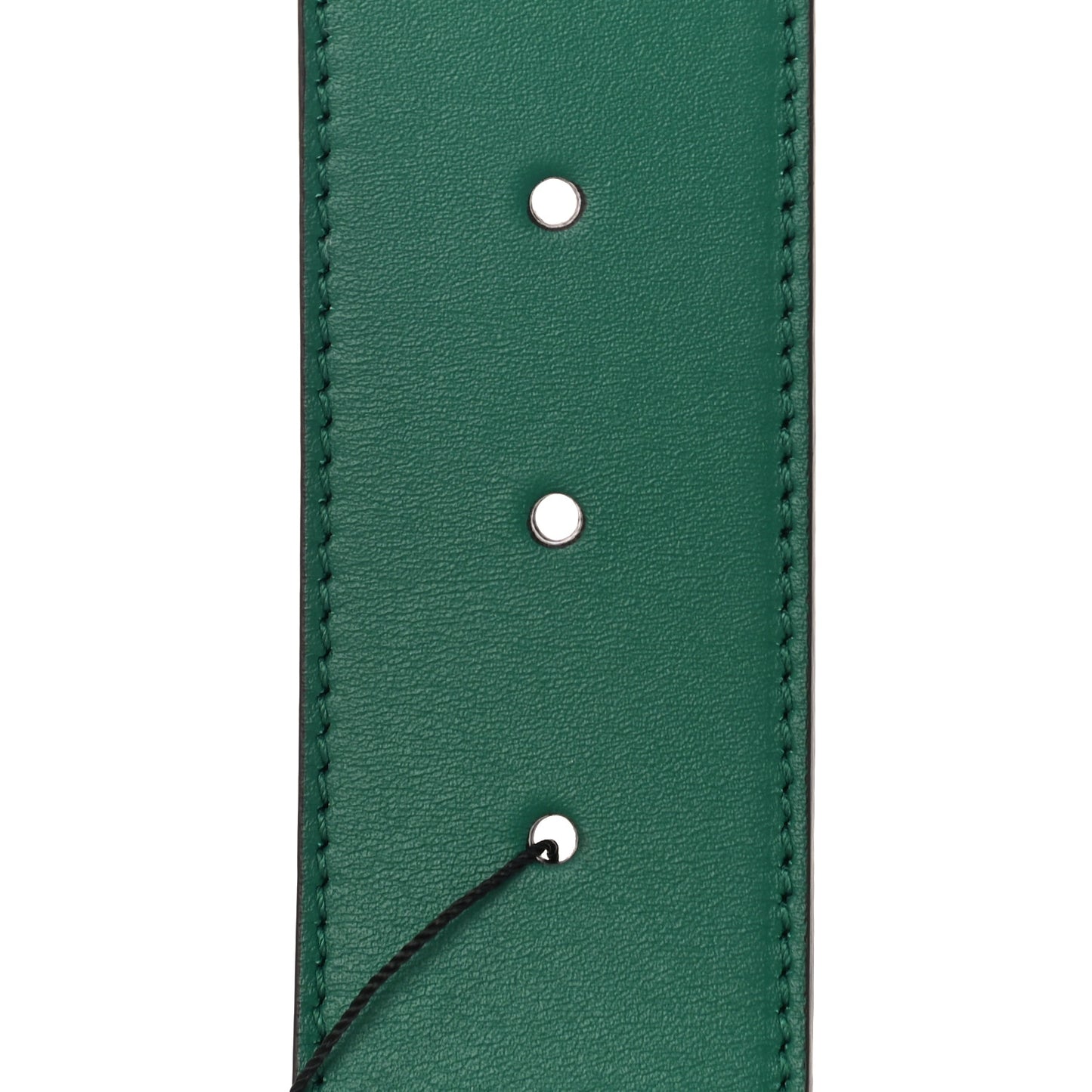 Calfskin Ceramic Glass Double G 40mm Belt 80 32 Emerald Multicolor