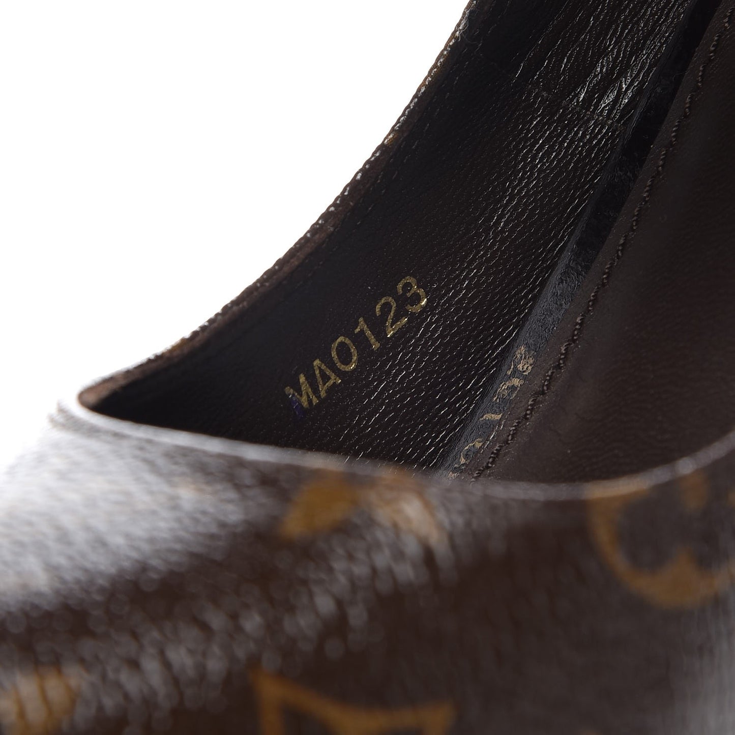 Patent Monogram Ritual Fetish Platform Pumps 40