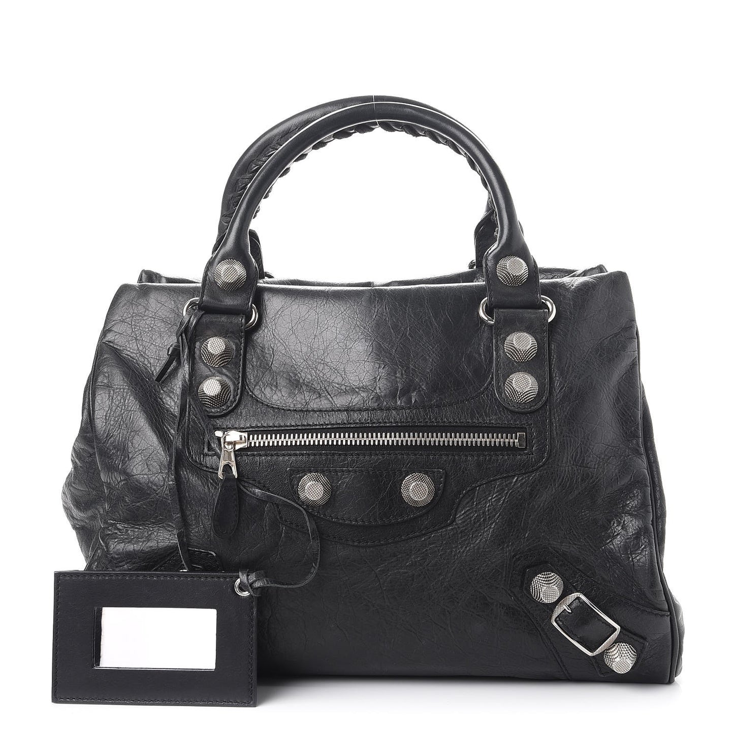 Agneau Giant 21 Silver Hardware Mid Day Black