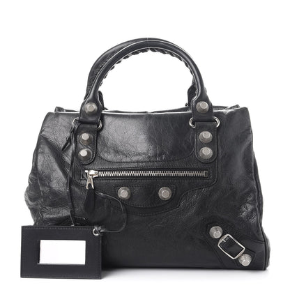 Balenciaga Agneau Giant 21 Silver Hardware Mid Day Black 1 of 10