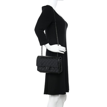 Chanel Patent Calfskin Quilted 2.55 Reissue 225 Flap So Black 2 of 10