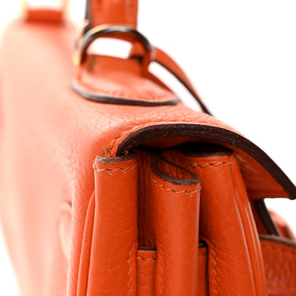 Hermes Togo Kelly Retourne 32 Orange 13 of 15