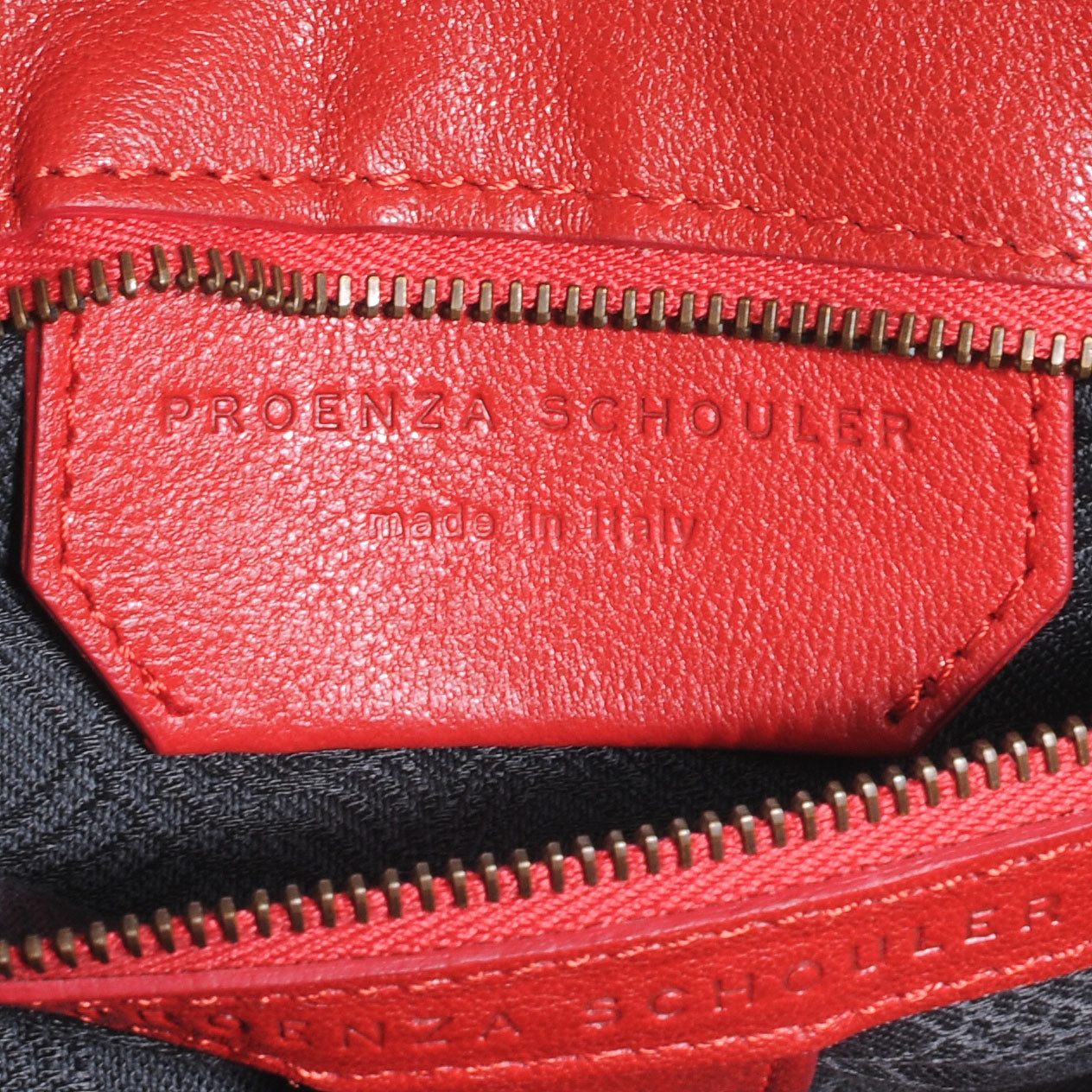 Proenza Schouler Lambskin PS1 Medium Satchel Lipstick Red 7 of 8